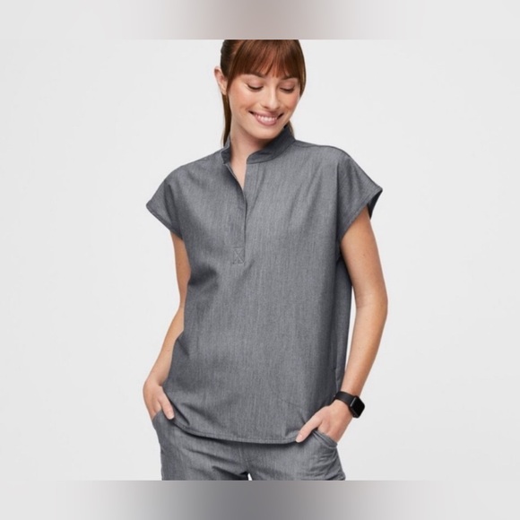 Figs Other - Figs Rafaela Oversized Gray Scrub TopT™ Size XXS